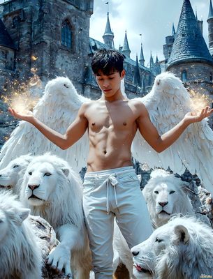 Male magic and myth: dragons, mages, elves, and sorcery. Cinematic UHD art.