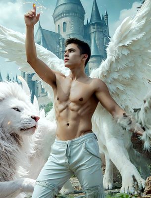 Male magic and myth: dragons, mages, elves, and sorcery. Cinematic UHD art.