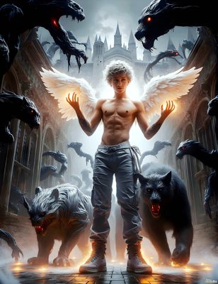 Male magic and myth: dragons, mages, elves, and sorcery. Cinematic UHD art.