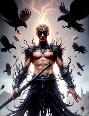 Male magic and myth: dragons, mages, elves, and sorcery. Cinematic UHD art.
