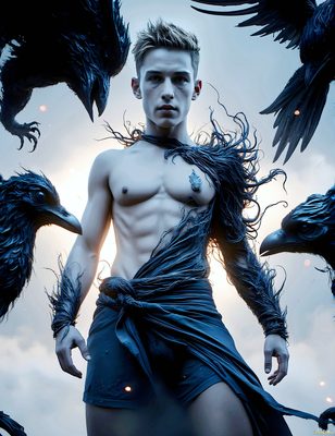 Male magic and myth: dragons, mages, elves, and sorcery. Cinematic UHD art.