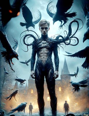Male magic and myth: dragons, mages, elves, and sorcery. Cinematic UHD art.