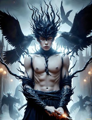 Male magic and myth: dragons, mages, elves, and sorcery. Cinematic UHD art.