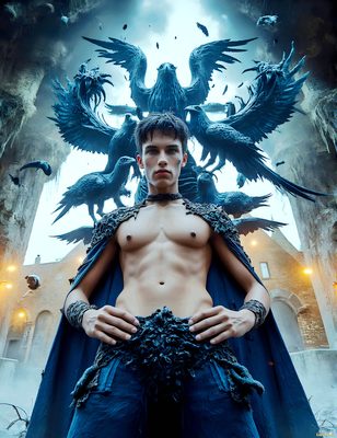 Male magic and myth: dragons, mages, elves, and sorcery. Cinematic UHD art.