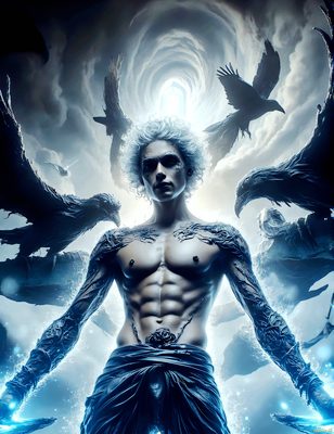 Male magic and myth: dragons, mages, elves, and sorcery. Cinematic UHD art.