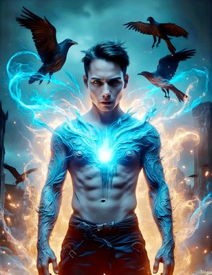 Male magic and myth: dragons, mages, elves, and sorcery. Cinematic UHD art.