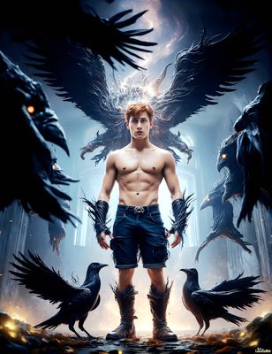 Male magic and myth: dragons, mages, elves, and sorcery. Cinematic UHD art.
