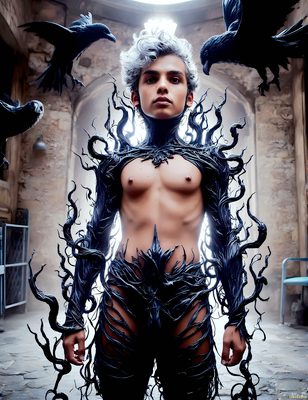 Male magic and myth: dragons, mages, elves, and sorcery. Cinematic UHD art.