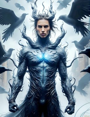 Male magic and myth: dragons, mages, elves, and sorcery. Cinematic UHD art.