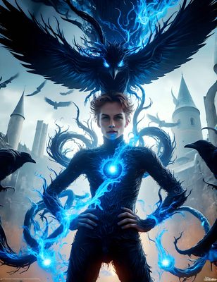 Male magic and myth: dragons, mages, elves, and sorcery. Cinematic UHD art.