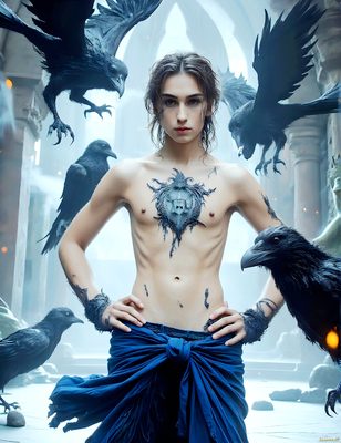 Male magic and myth: dragons, mages, elves, and sorcery. Cinematic UHD art.