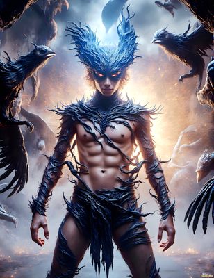Male magic and myth: dragons, mages, elves, and sorcery. Cinematic UHD art.