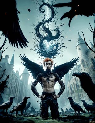 Male magic and myth: dragons, mages, elves, and sorcery. Cinematic UHD art.