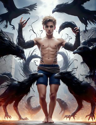 Male magic and myth: dragons, mages, elves, and sorcery. Cinematic UHD art.