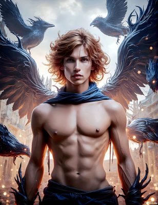 Male magic and myth: dragons, mages, elves, and sorcery. Cinematic UHD art.