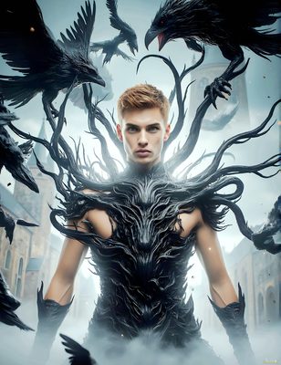Male magic and myth: dragons, mages, elves, and sorcery. Cinematic UHD art.