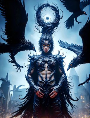 Male magic and myth: dragons, mages, elves, and sorcery. Cinematic UHD art.