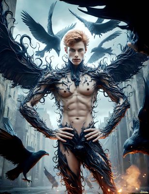 Male magic and myth: dragons, mages, elves, and sorcery. Cinematic UHD art.