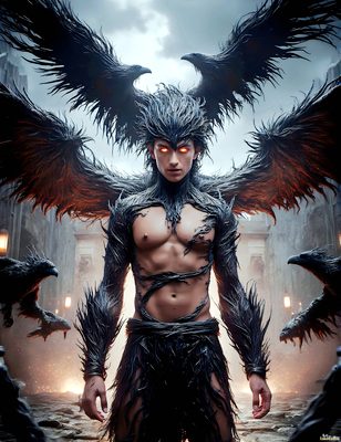Male magic and myth: dragons, mages, elves, and sorcery. Cinematic UHD art.