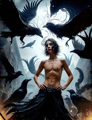 Male magic and myth: dragons, mages, elves, and sorcery. Cinematic UHD art.