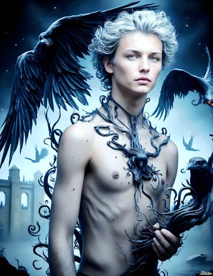 Male magic and myth: dragons, mages, elves, and sorcery. Cinematic UHD art.