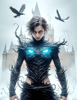 Male magic and myth: dragons, mages, elves, and sorcery. Cinematic UHD art.