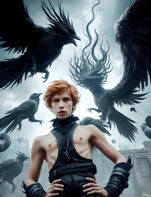 Male magic and myth: dragons, mages, elves, and sorcery. Cinematic UHD art.