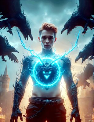 Male magic and myth: dragons, mages, elves, and sorcery. Cinematic UHD art.