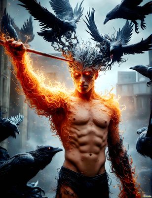 Male magic and myth: dragons, mages, elves, and sorcery. Cinematic UHD art.