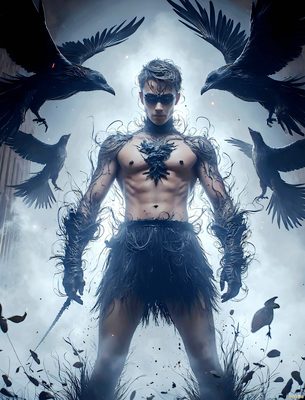 Male magic and myth: dragons, mages, elves, and sorcery. Cinematic UHD art.