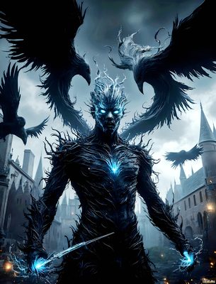 Male magic and myth: dragons, mages, elves, and sorcery. Cinematic UHD art.
