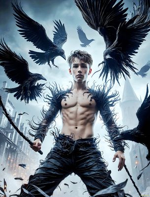 Male magic and myth: dragons, mages, elves, and sorcery. Cinematic UHD art.