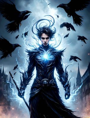 Male magic and myth: dragons, mages, elves, and sorcery. Cinematic UHD art.