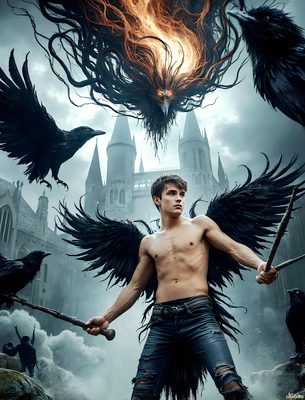 Male magic and myth: dragons, mages, elves, and sorcery. Cinematic UHD art.