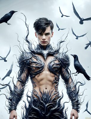 Male magic and myth: dragons, mages, elves, and sorcery. Cinematic UHD art.