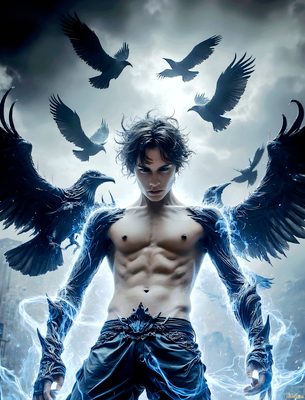 Male magic and myth: dragons, mages, elves, and sorcery. Cinematic UHD art.