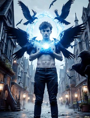 Male magic and myth: dragons, mages, elves, and sorcery. Cinematic UHD art.