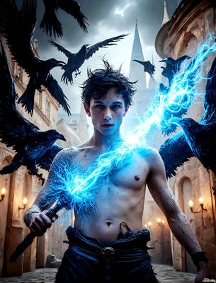 Male magic and myth: dragons, mages, elves, and sorcery. Cinematic UHD art.