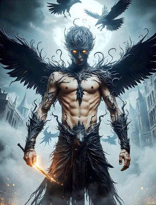 Male magic and myth: dragons, mages, elves, and sorcery. Cinematic UHD art.