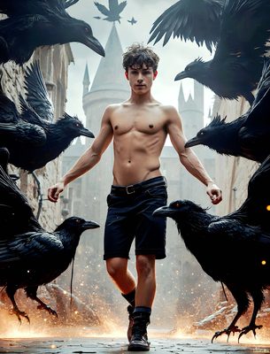 Male magic and myth: dragons, mages, elves, and sorcery. Cinematic UHD art.