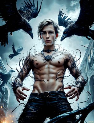 Male magic and myth: dragons, mages, elves, and sorcery. Cinematic UHD art.
