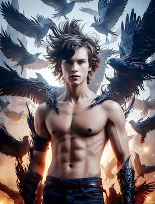 Male magic and myth: dragons, mages, elves, and sorcery. Cinematic UHD art.