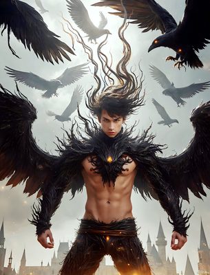 Male magic and myth: dragons, mages, elves, and sorcery. Cinematic UHD art.