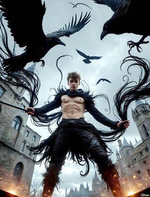 Male magic and myth: dragons, mages, elves, and sorcery. Cinematic UHD art.