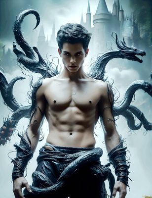 Male magic and myth: dragons, mages, elves, and sorcery. Cinematic UHD art.