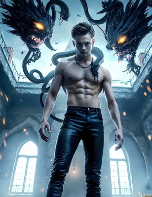Male magic and myth: dragons, mages, elves, and sorcery. Cinematic UHD art.