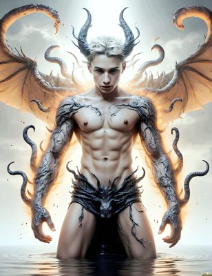 Male magic and myth: dragons, mages, elves, and sorcery. Cinematic UHD art.