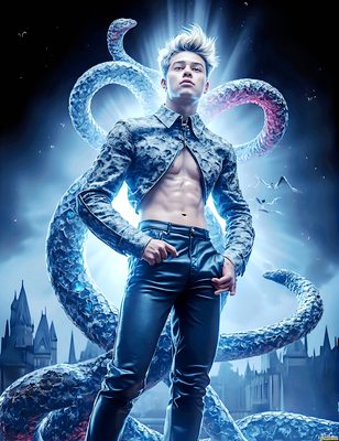 Male magic and myth: dragons, mages, elves, and sorcery. Cinematic UHD art.