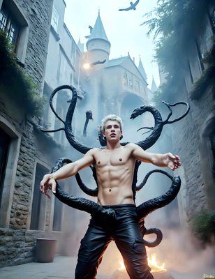 Male magic and myth: dragons, mages, elves, and sorcery. Cinematic UHD art.