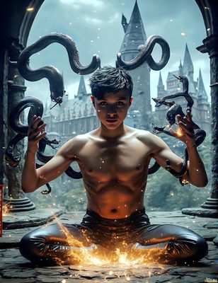 Male magic and myth: dragons, mages, elves, and sorcery. Cinematic UHD art.